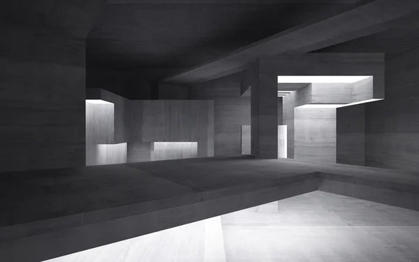 Lege donkere abstracte concreet kamer interieur — 스톡 사진