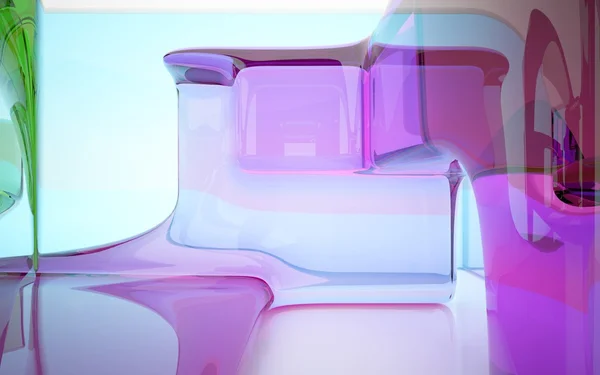 Abstract glass interior — Stock Photo, Image