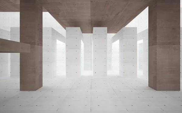 Abstracte interieur van een brute beton — Stockfoto