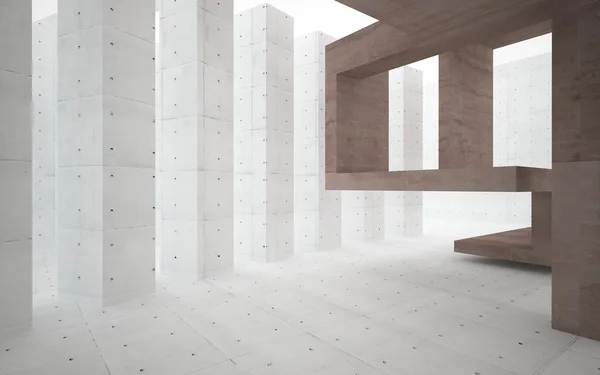 Interior abstrato de um concreto brutal — Fotografia de Stock