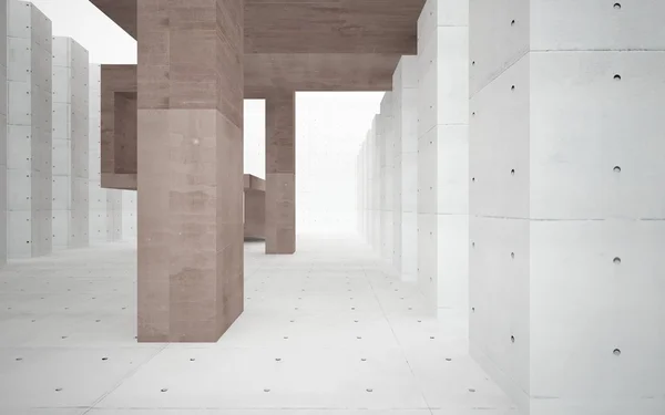 Abstract interior of a brutal concrete — Stock Photo, Image