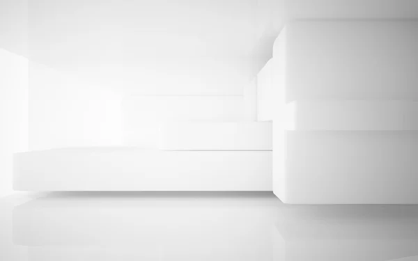 Hladký bílý interiér — Stock fotografie