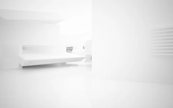 Abstract white interior — Stock Photo, Image