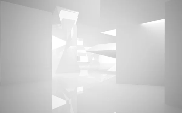Abstrakter weißer Innenraum — Stockfoto