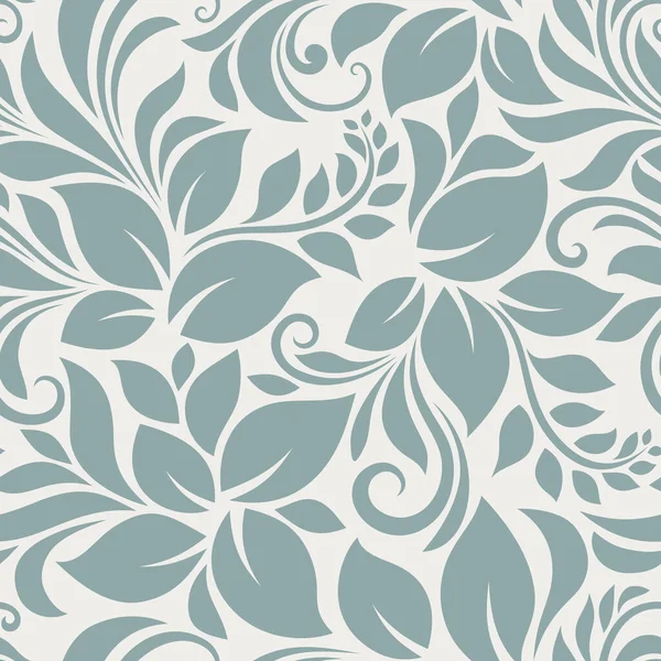 Vector Seamless Blue Floral Pattern — Stock Vector