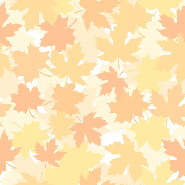 Seamless pattern with autumn maple leaves. Vector illustration. — Stock Vector