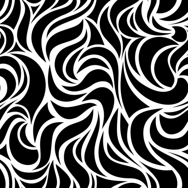 Patrón blanco y negro sin costuras abstracto. Ilustración vectorial . — Archivo Imágenes Vectoriales