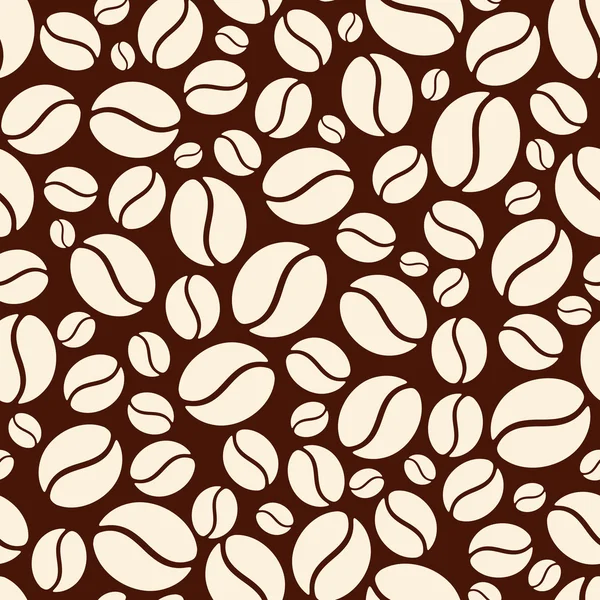 Seamless pattern with coffee beans. Vector illustration. — Stock Vector