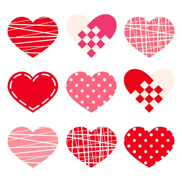 Valentine's day hearts. Vector eps-10. — Stock Vector