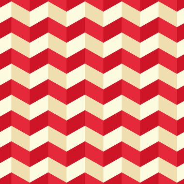 Kesintisiz geometrik zikzak desen. Vektör çizim.