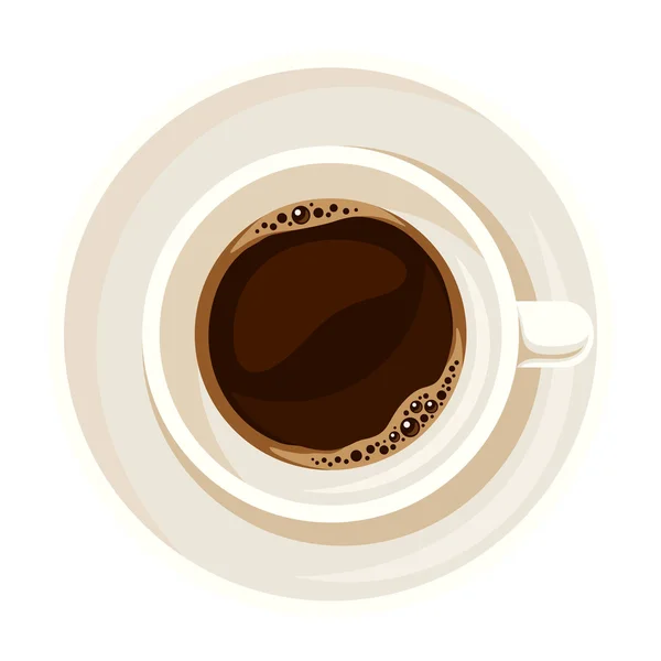 En kopp kaffe. vektor illustration. — Stock vektor