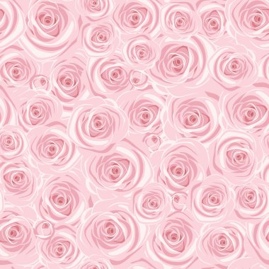 pembe Gül ile sorunsuz geçmiş. vektör çizim.