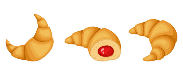 Croissants. Vector illustration.