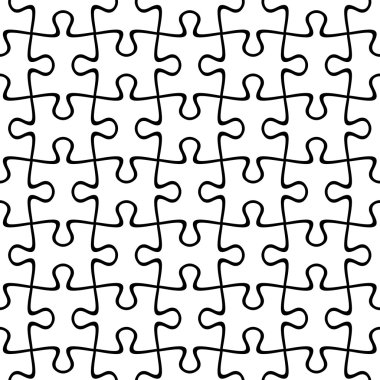Parçalı bulmaca sorunsuz arka plan. Vektör çizim.