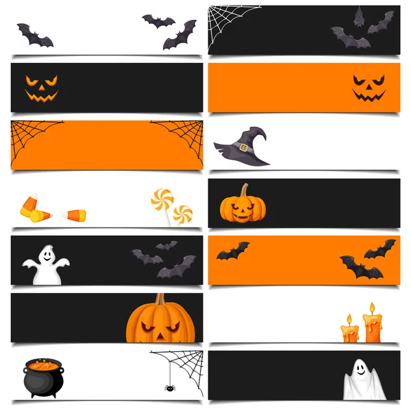 Halloween-Banner. Vektor eps-10. — Stockvektor