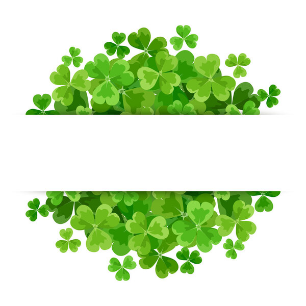 День святого Патрика векторный фон с трилистником
.
