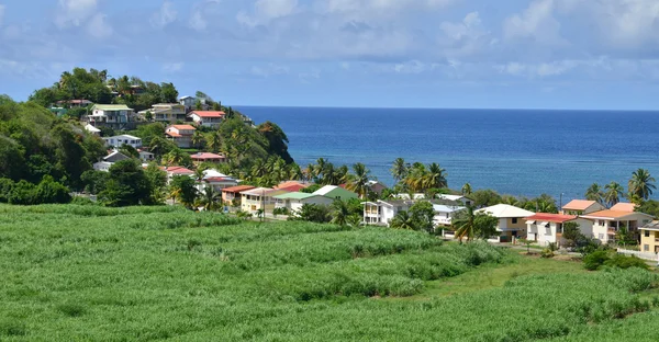 Martinique, pittoreske dorp van Tartane in West-Indië — Stockfoto