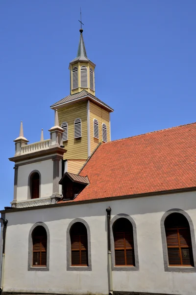 Martinique, malerische Stadt le lorrain in Westindien — Stockfoto