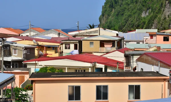 Martinique, malerisches dorf grand riviere in westindien — Stockfoto