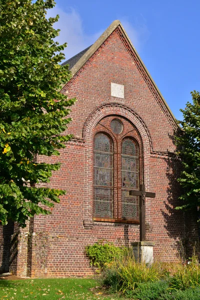 Frankrike, pittoreska byn av Les Hogues i Normandie — Stockfoto