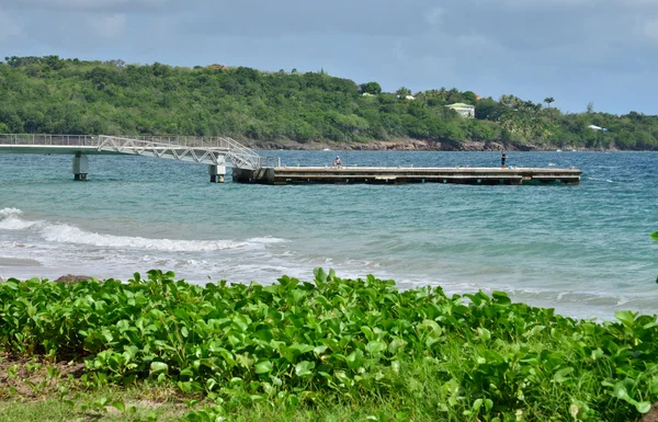 Martinica, pittoresca città di Le Diamant nelle Indie Occidentali — Foto Stock
