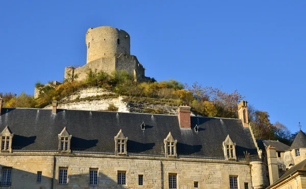 Francja, malowniczego zamku La Roche Guyon — Zdjęcie stockowe