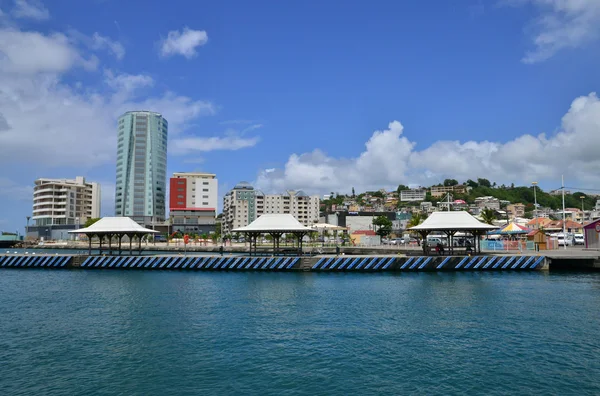 Martinique-on, festői város-Fort de France — Stock Fotó