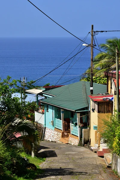 Martinique, pittoreske dorp van Macouba in West-Indië — Stockfoto