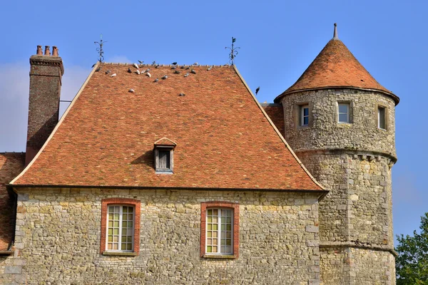 Frankrike, pittoreska slott av Vascoeuil i normandie — Stockfoto