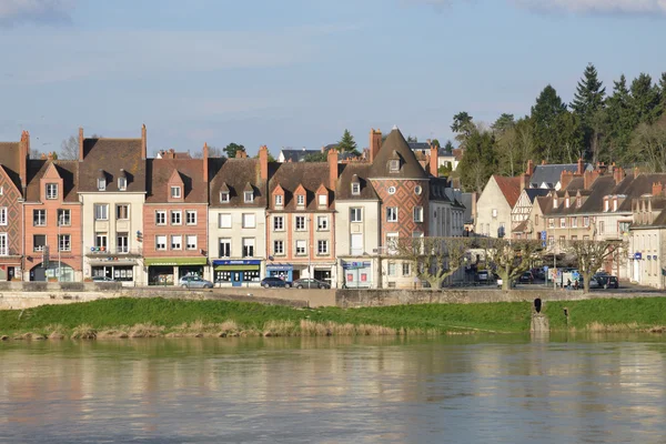 Festői város Gien-Loiret — Stock Fotó