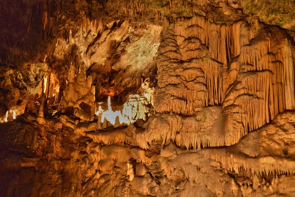 Slovenia, picturesque and historical cave of Postojna — Stock Photo, Image