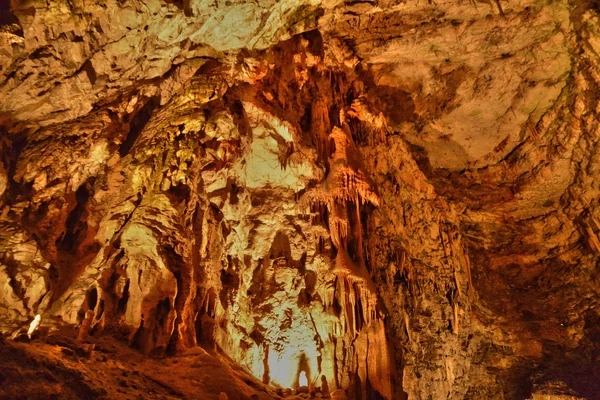 Slovenia, picturesque and historical cave of Postojna — Stock Photo, Image