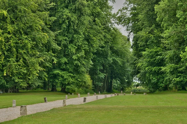 Normandie, el pintoresco castillo de Miromesnil en Tourville sur —  Fotos de Stock