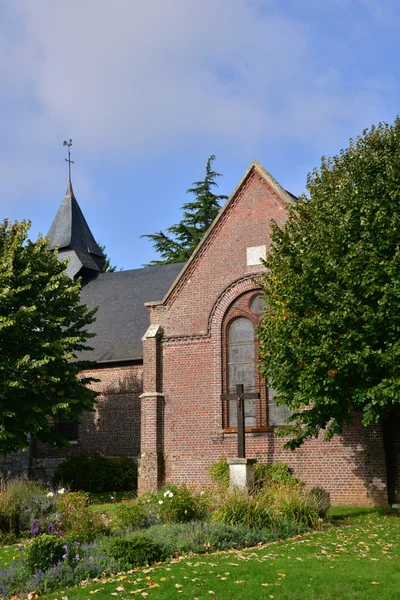 Francie, malebné vesnici Les Hogues v Normandie — Stock fotografie