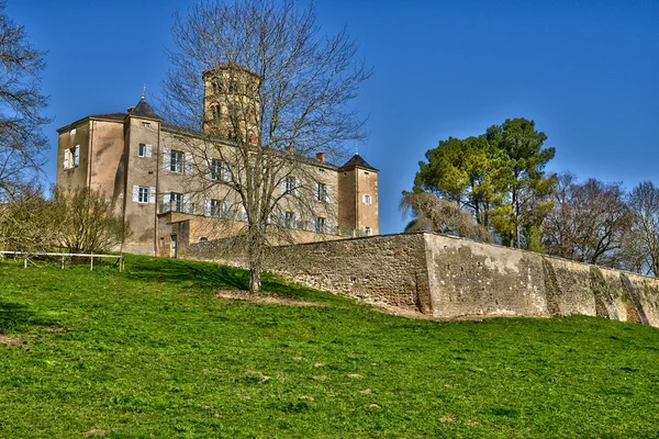 Francia, pittoresco villaggio di Anzy le duc in Saone et Loire — Foto Stock