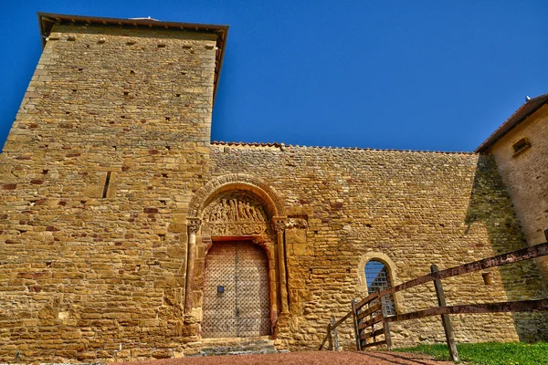 Francia, pittoresco villaggio di Anzy le duc in Saone et Loire — Foto Stock