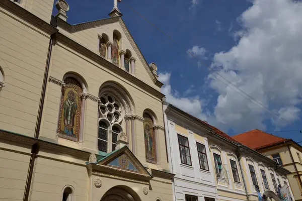 Chorvatsko, malebné město Záhřeb v balkánské — Stock fotografie