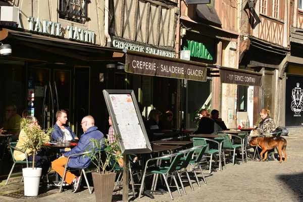 Frankreich, die malerische Stadt rouen in seiner maritimen — Stockfoto