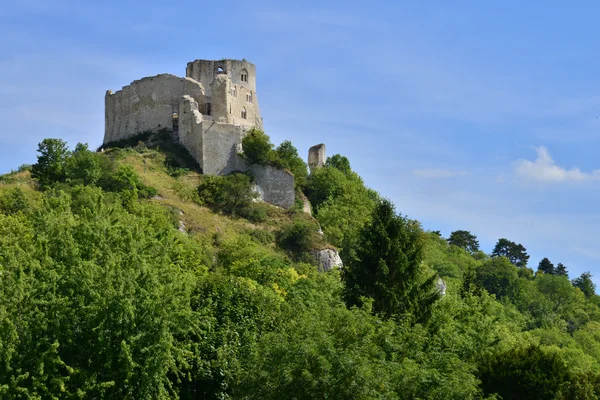 Staden av Les Andelys i normandie — Stockfoto