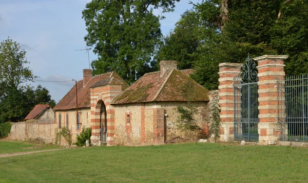 Francja, historycznego zamku Mussegros w Ecouis w Normandia — Zdjęcie stockowe