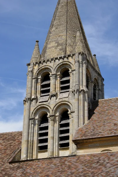 Ennery, France - june 29 2015 : the saint Aubin churc — Stock Photo, Image