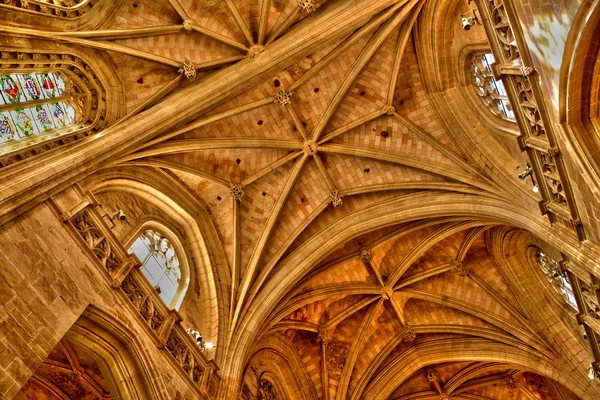 Bourg en Bresse, Francia - 4 de abril de 2015: el monasterio de Brou — Foto de Stock