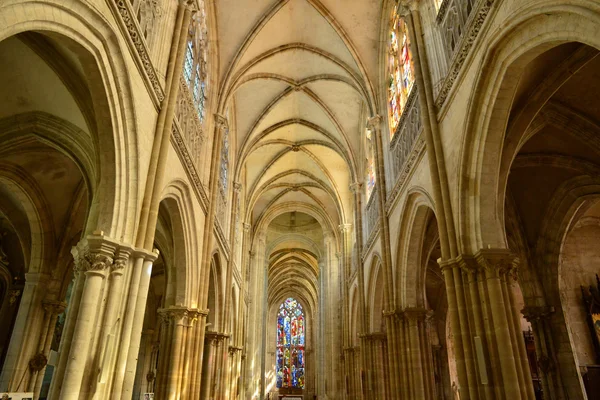 The city of Les Andelys in normandie — Stock Photo, Image