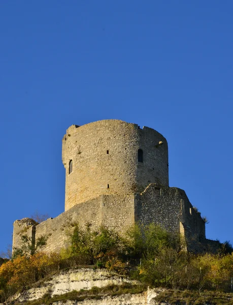 Frankrike, det pittoreska slottet La Roche Guyon — Stockfoto