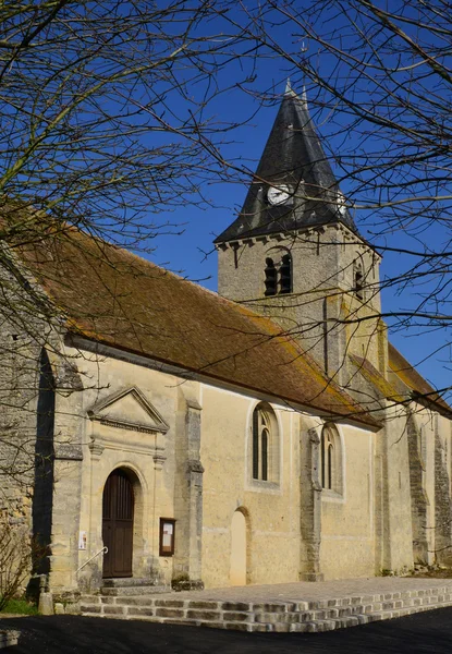 Omerville, Francia - 29 de febrero de 2016: pintoresco pueblo en wi —  Fotos de Stock