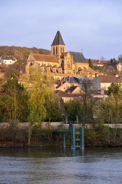 Fransa, triel sur Seine pitoresk köy — Stok fotoğraf