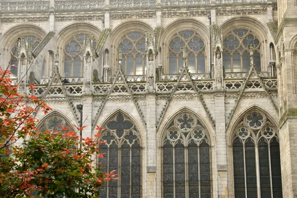 Frankreich; die malerische Kathedrale von rouen in seiner maritimen — Stockfoto