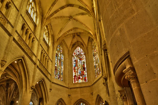 Fransa, kilise Pont l Eveque Normandiya — Stok fotoğraf