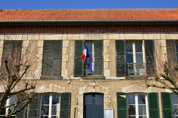 Le Perchay, Fransa - 14 Mart 2016: Belediye Binası — Stok fotoğraf