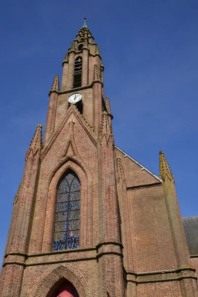 Fleury sur Andelle, Francia - 15 marzo 2016: chiesa — Foto Stock